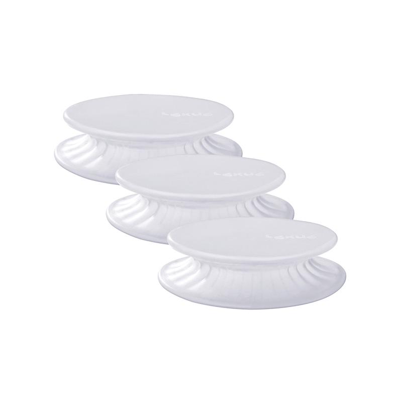Lekue Reusable Flexible Strech Top Lid, Platinum Silicone