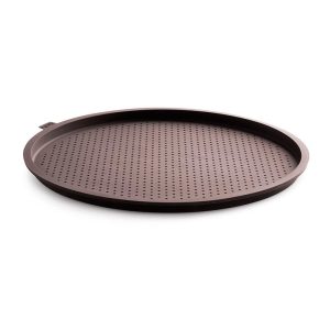Lekue Silicone Perforated Pizza Pan, 14-Inch Diameter, Brown
