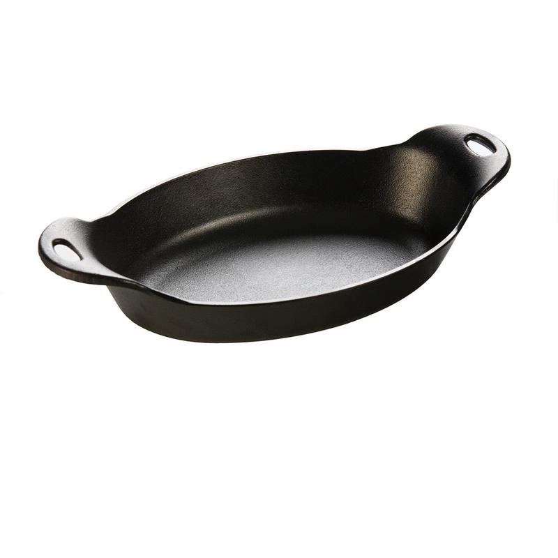 Lodge 36 ounce Cast Iron Oval Serving Dish, 36 ounce