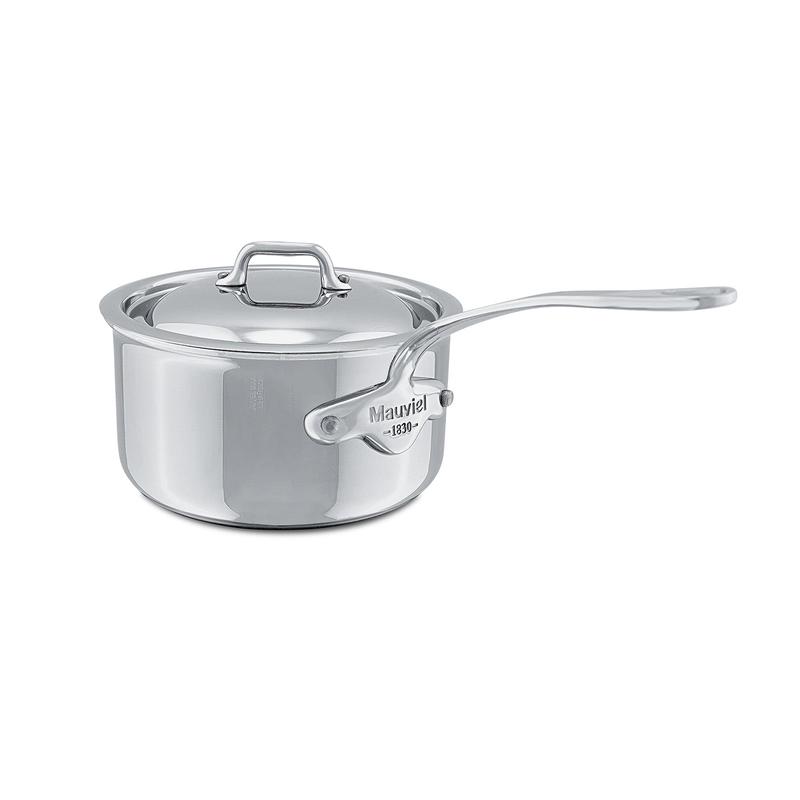 Mauviel M'Cook 0.8 qt. Stainless Steel Saucepan & Lid
