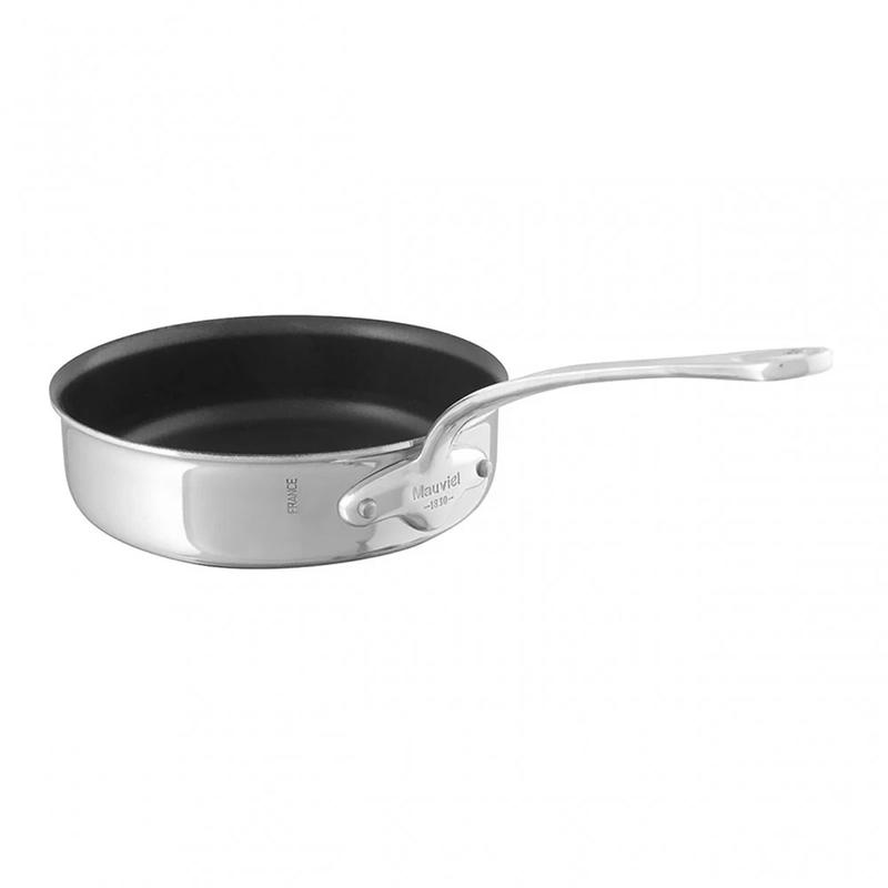 Mauviel M'Cook Stainless Steel Nonstick Saute Pan, 9.4 Inch