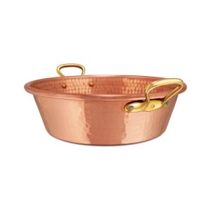 Mauviel M'Passion 9.5 Qt. Hammered Jam Pan, Bronze Handle