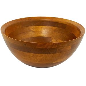 Conical Rubberwood Salad Bowl  Large
