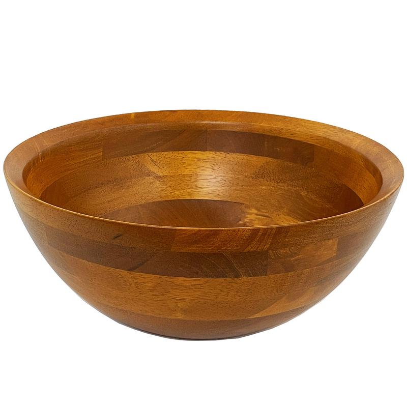 Conical Rubberwood Salad Bowl  Medium