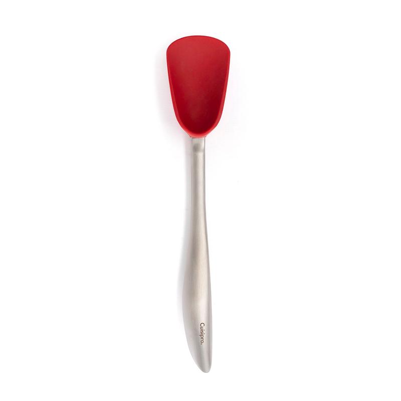 Cuisipro Silicone and Stainless Steel 11.5-Inch Spoon, Red