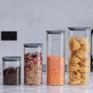 Kilner Fresh Storage Square Jar, Borosilicate Glass Food Container