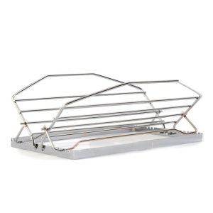 Norpro Adjustable Roast Rack, 11 Inch Nickel-Plated, 7 Positions, Silver