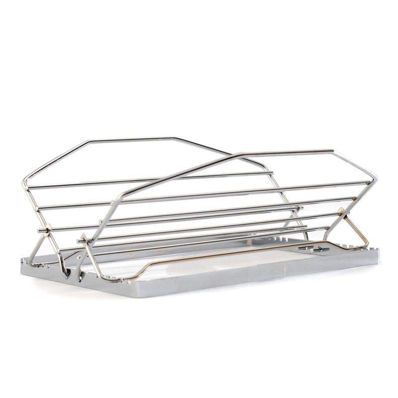 Norpro Adjustable Roast Rack, 11 Inch Nickel-Plated, 7 Positions, Silver