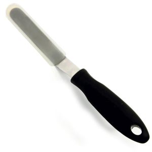 Norpro Grip-EZ Offset Cupcake Spatula, Medium, Black Handle