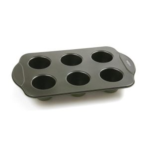 Norpro Nonstick Linking Popover Pan, Small, 6-Well Mini Popover Tray