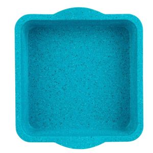Trudeau Structure Silicone 8" x 8" Square Cake Pan, Tropical Granite