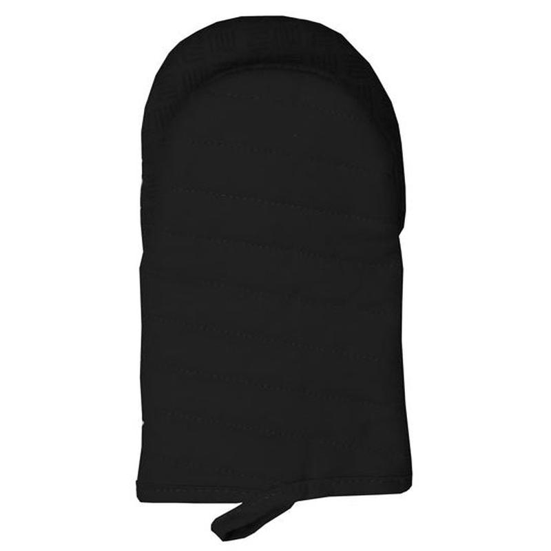 MU Kitchen Cotton Silicone Grip Oven Mitt - Onyx Black