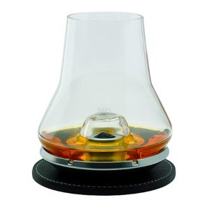 Peugeot Le Whiskey Tasting Glass Set with Chilling Base, Clear