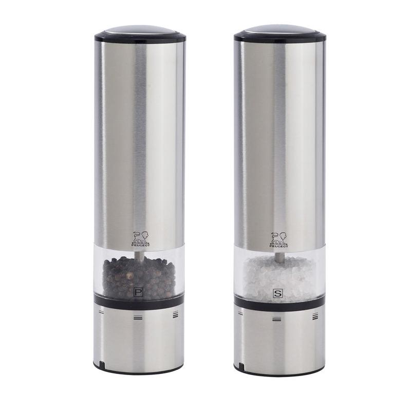 Peugeot Elis Sense Electric Salt & Pepper Mill Set, Stainless