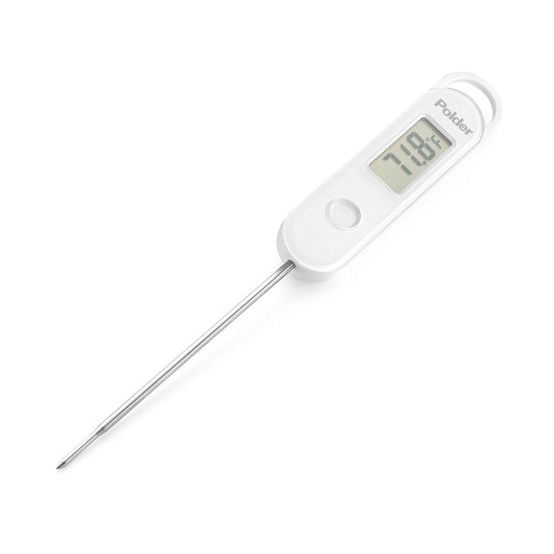 Polder Stable Read Digital Instant Read Thermometer, White