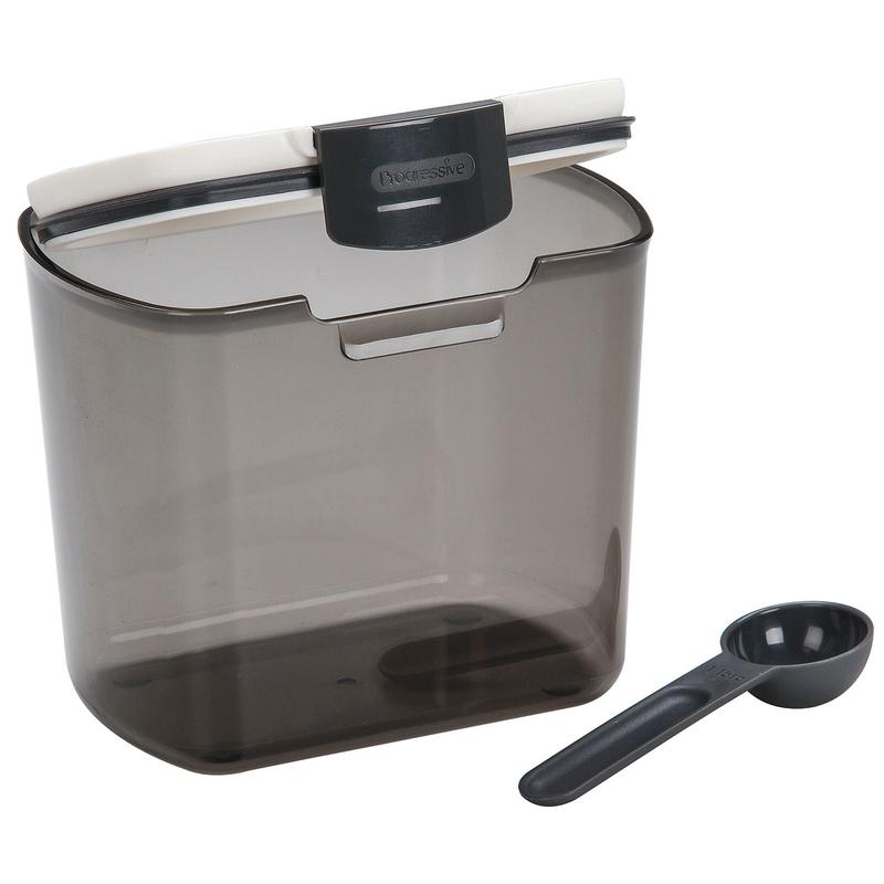 Progressive Prepworks Coffee ProKeeper Storage Container with Scoop, Tinted Gray