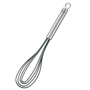 Rosle Silicone Coated Flat Whisk, 10.6-Inch