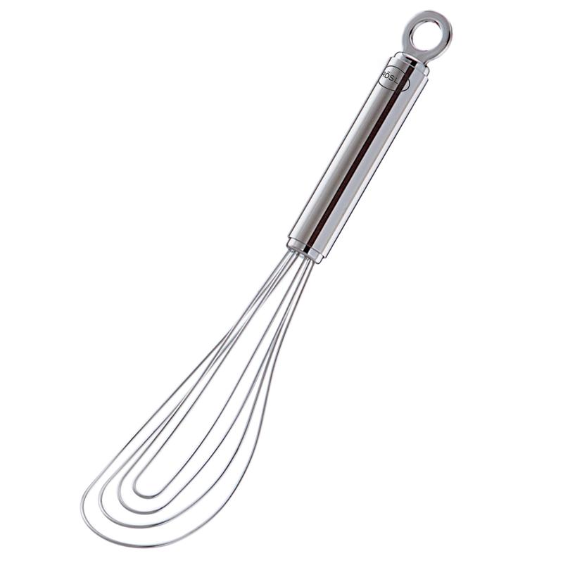 Rosle Stainless Steel Flat Whisk, 10.6 Inch