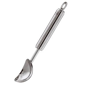Rosle Stainless Steel Ice Cream Scoop  Heavy-Duty Round Handle Scoop for Hard or Soft Ice Cream