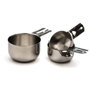 RSVP Endurance 18/8 Stainless Steel Nesting Measuring Cups, Set of 4