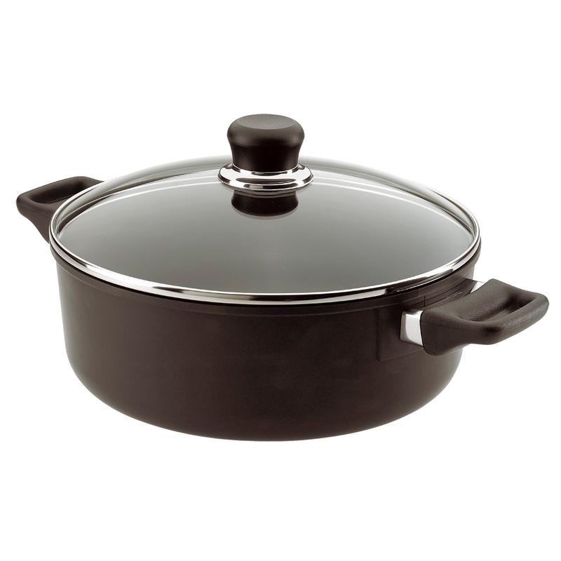 Scanpan Classic 4.5 Quart Low Sauce Pot With Lid, 10.25 Inch
