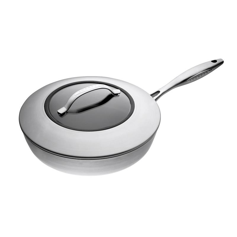 Scanpan CTX 10.25 Inch Nonstick Saute Pan With Lid, Stainless Steel