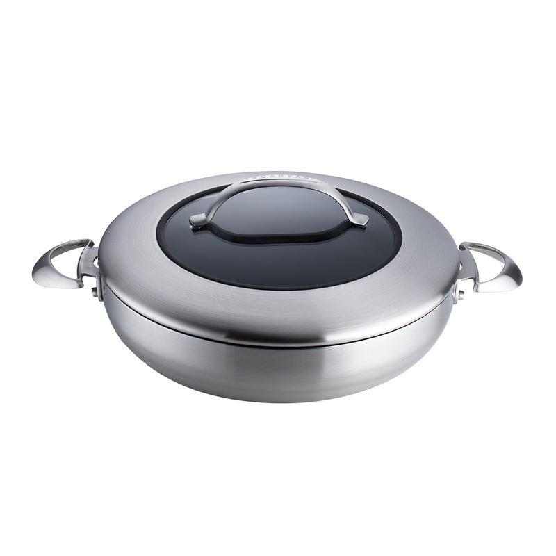 Scanpan CTX 12.75 Inch Nonstick Chef's Pan, 5.25 Quart, Stainless Steel
