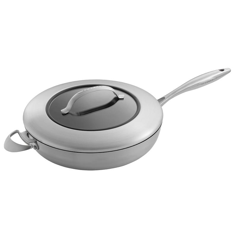 Scanpan CTX 12.75 Inch Nonstick Saute Pan with Lid, Stainless Steel