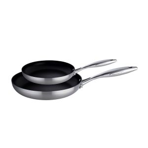 Scanpan CTX 2 Piece Nonstick Fry Pan Set, 8" & 10.25", Stainless