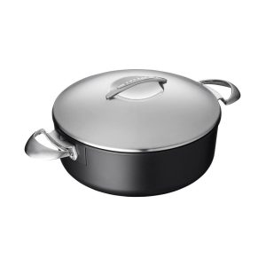 Scanpan Professional 4.5 Quart Low Sauce Pot, 10.25 Inch