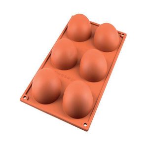 Silikomart Half Sphere Mold, Orange, 70mm