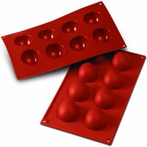 Silikomart Semi-Sphere Mold, Orange, 50mm