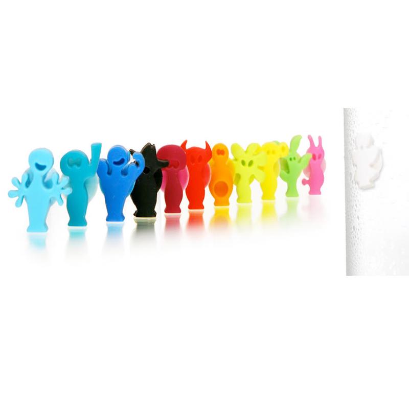 Vacu Vin Party People Glass Markers Wine Charm Set 12 Piece Charms