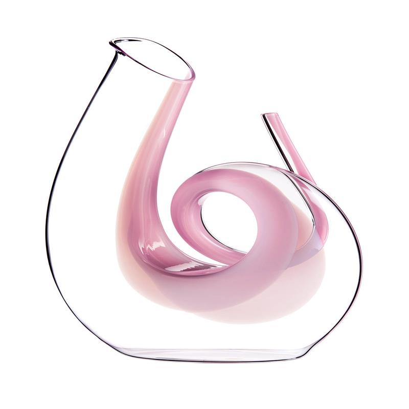 Riedel Curly Decanter, Pink