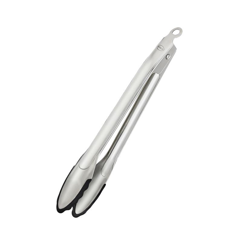 Rosle 9.1-Inch Stainless Steel & Silicone Locking Tongs