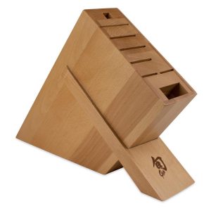 Shun 8 Slot Kickstand Knife Block, Beechwood