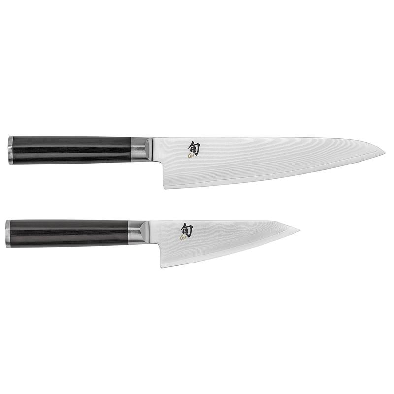 Shun Classic 2 Piece Asian Knife Set, 7-Inch Chef's Knife, 4.5-Inch Prep Knife