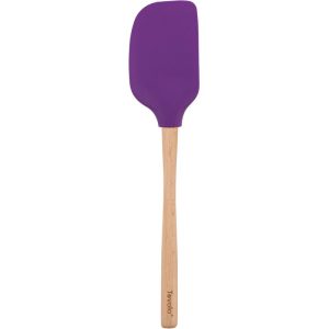 Tovolo Flex-Core Wood Handled Silicone Jumbo Spatula, Vivid Violet