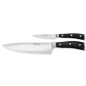 Wusthof Classic Ikon 2 Piece Cook's Knife Set W/ Chef's Knife & Paring Knife