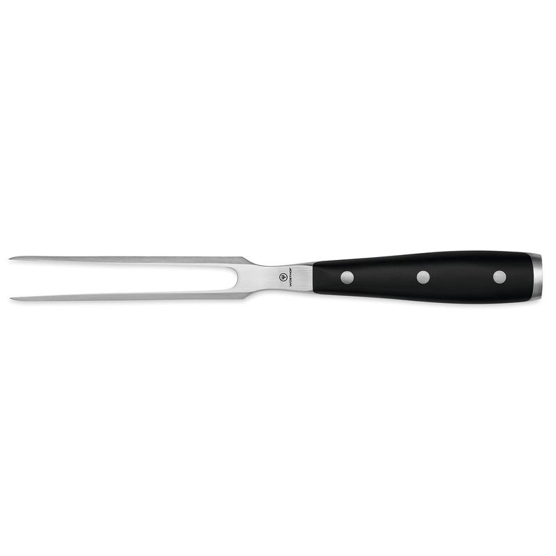 Wusthof Classic Ikon 6" Straight Meat Fork, Double Bolster