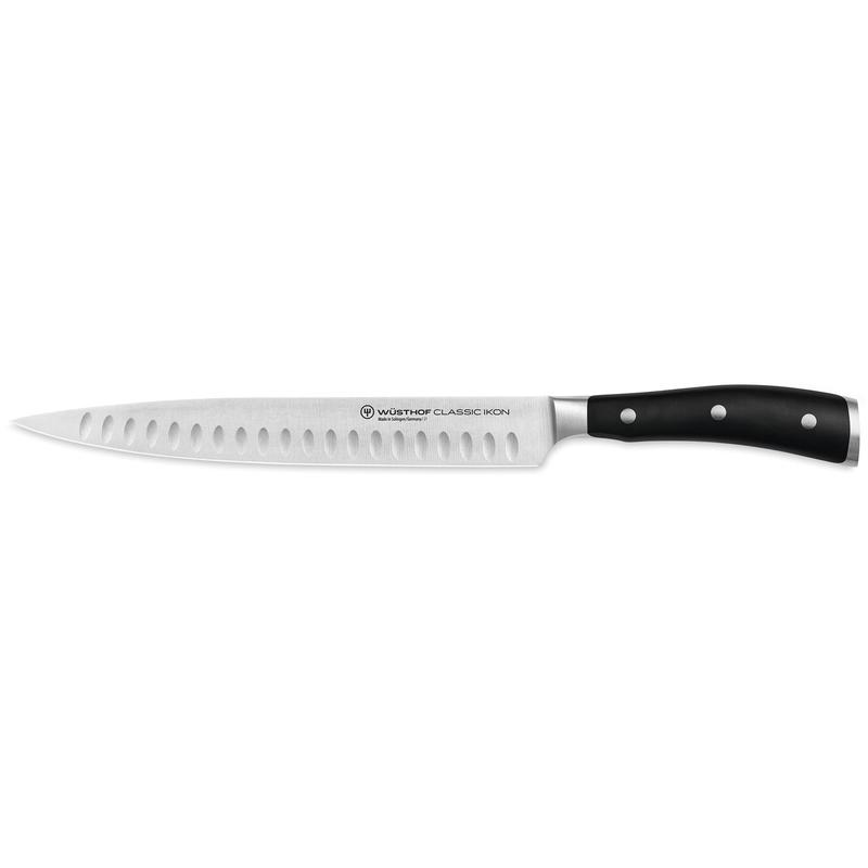 Wusthof Classic Ikon 9 Inch Carving Knife, Hollow Edge