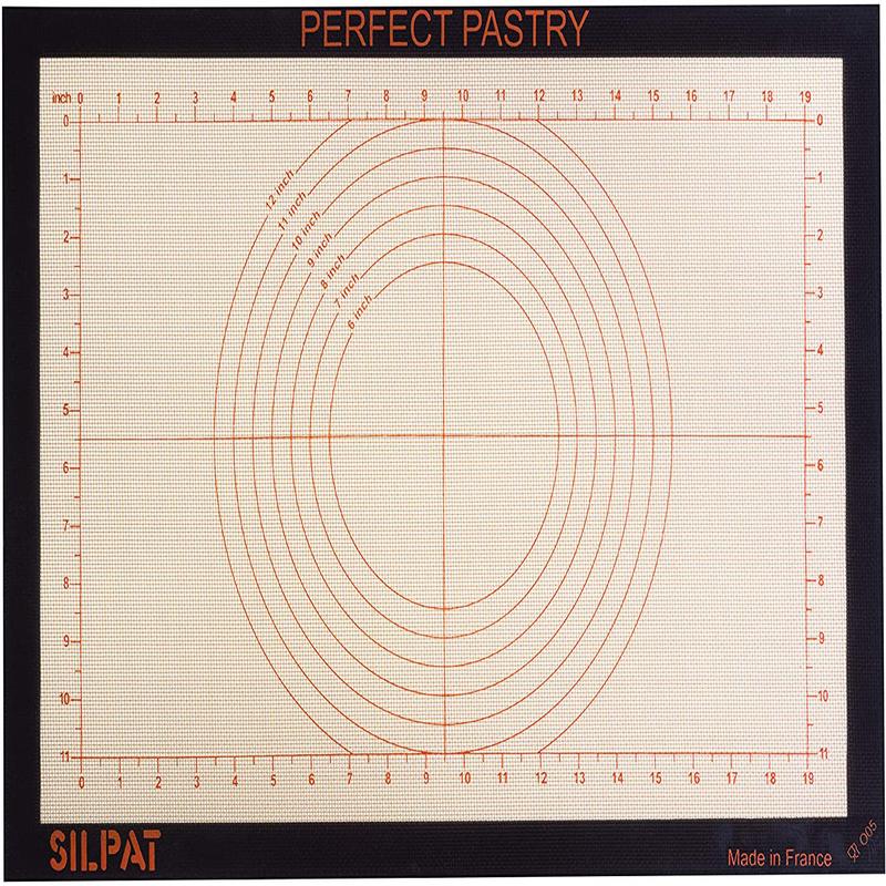 Silpat Perfect Pastry Non-Stick Silicone Countertop Workstation Mat, 15-1/8" x 23"