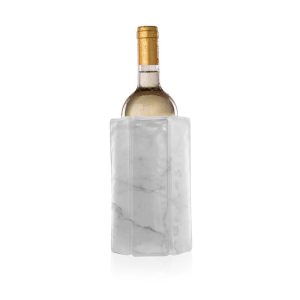 Vacu Vin Rapid Ice Active Cooler Wine Bottle Chilling Sleeve, Marble