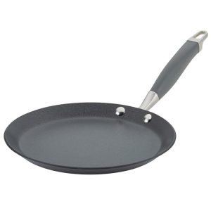 Anolon Advanced Home Hard-Anodized Nonstick Crepe Pan, 9.5-Inch, Moonstone