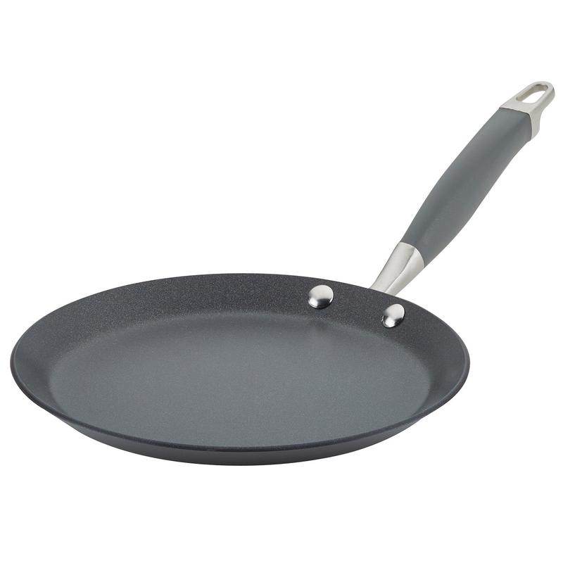Anolon Advanced Home Hard-Anodized Nonstick Crepe Pan, 9.5-Inch, Moonstone