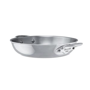 Mauviel M'Cook Stainless Steel Round Au Gratin Pan, 7.8 Inch