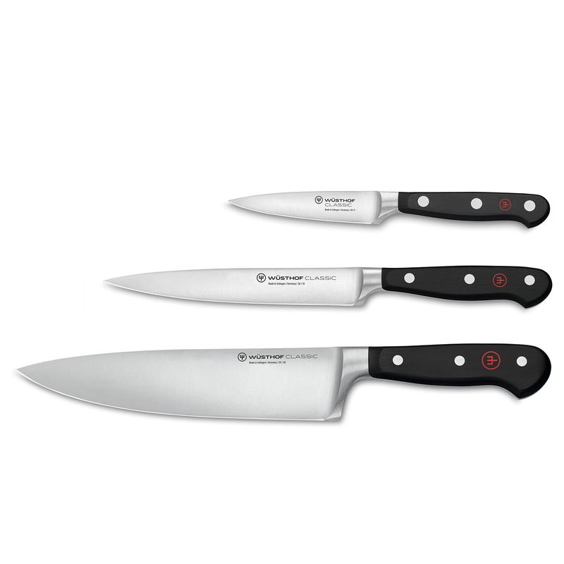 Wusthof Classic 3 Piece Chef's Knife Set