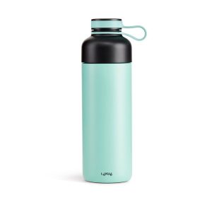 Lekue Insulated Bottle To Go, 16.9-ounce, Turquoise
