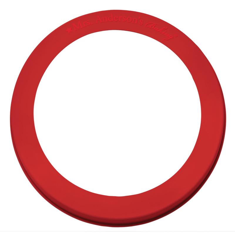 Mrs. Anderson's Baking Silicone 10 Inch Pie Crust Shield, Red