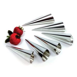Norpro Stainless Steel Cream Horn Molds, 4.25-Inch, Set of 6